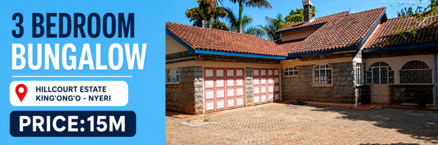 3 BEDROOM BUNGALOW
