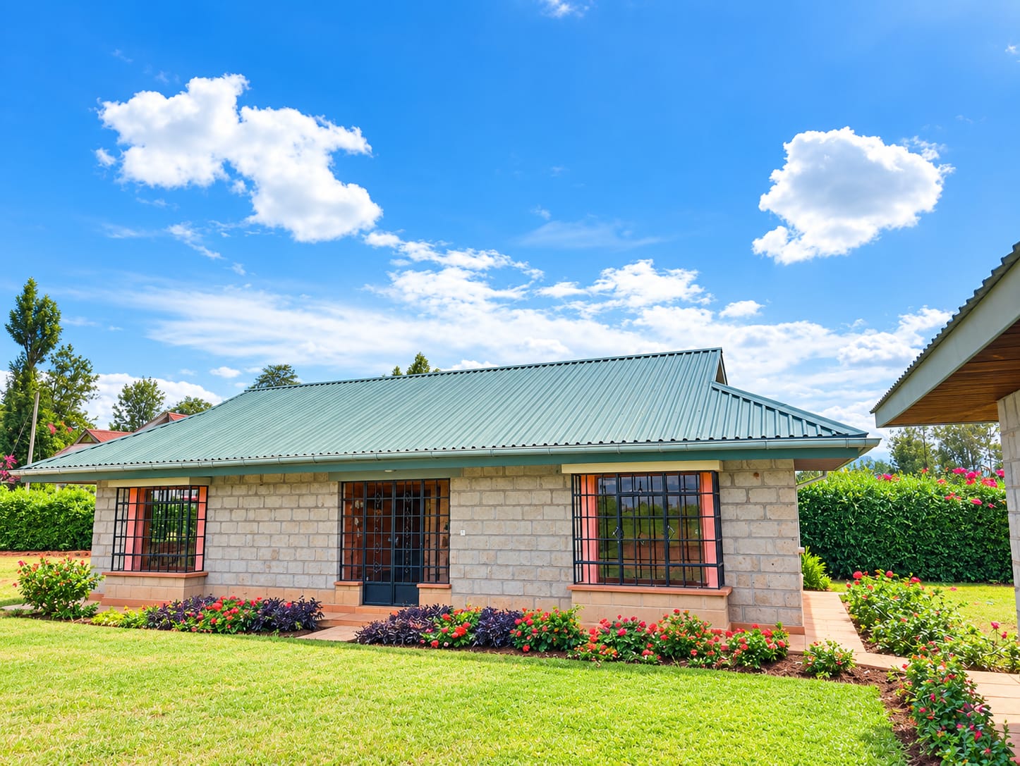 2 & 3 BEDROOM HOUSE SITTING ON A 1 ACRE PIECE OF LAND